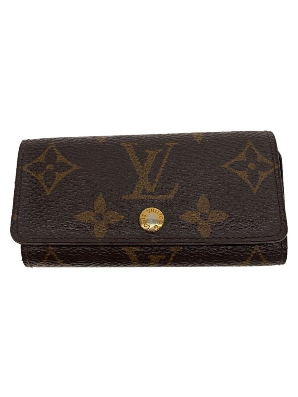 LOUIS VUITTON Multicles Monogram Canvas Brown Leather